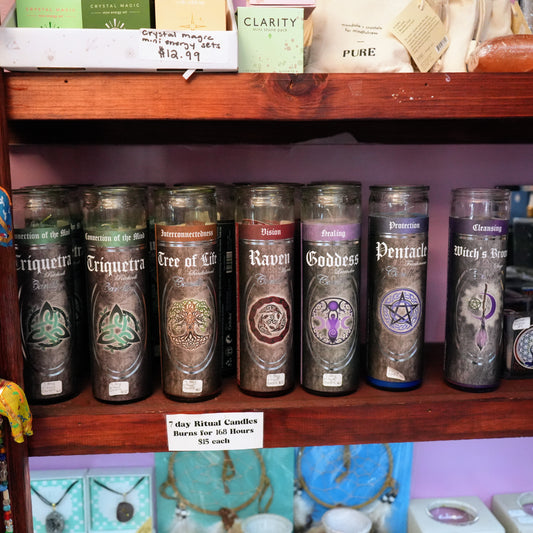 7 Day Glass Ritual Candles